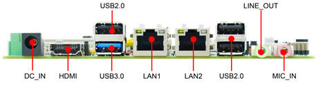 2LAN 6COM 8USB 3.5 &quot;Motherboard Soldado A bordo CPU Intel J1900