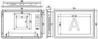 Monitor LCD de tela sensível ao toque industrial de 10,1 polegadas DC12V