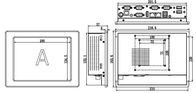 Painel de toque industrial de 8&quot; Painel de PC Dual Network 4 Série 4USB CE FCC aprovado