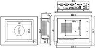 8 polegadas Industrial Touch Panel PC Windows 10 HM76 Chip 4G DDR3 Memória