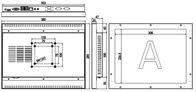 15&quot; painel de toque industrial incorporado PC 4G DDR3 Memória 64G MSATA