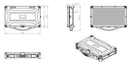 Tipo de veículo Computador portátil robusto industrial de 13,3&quot; Design de estrutura sem ventilador