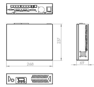 Industrial 2U Embedded Box PC Computador Multi Network Port INTEL I7 I5 I3