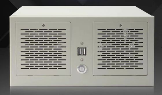 3U Small Industrial Wall Mount Touch Screen Computador de suporte de altura total PCI-E