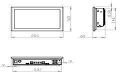 10.1&quot; Painel industrial de toque capacitivo PC Wi-Fi/Bluetooth escalável, módulo de comunicação 3G/4G