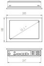 10.1&quot; Painel industrial com toque resistivo PC Módulo de comunicação Wi-Fi/Bluetooth/4G escalável