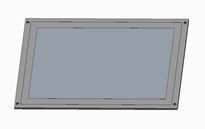 X215R-03 21,5&quot; Display do veículo tela LCD capacitiva de toque Alto brilho Métodos de instalação múltipla